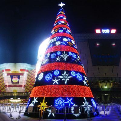 China New Next Mall 2021 Outdoor Decoration Giant PVC Artificial Christmas Tree for sale