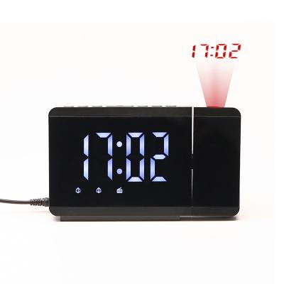 China Hot Sale Competitive Price Digital Pendulum Clock Projection Clock for Weather Forecast 13.5*3*8.5cm for sale