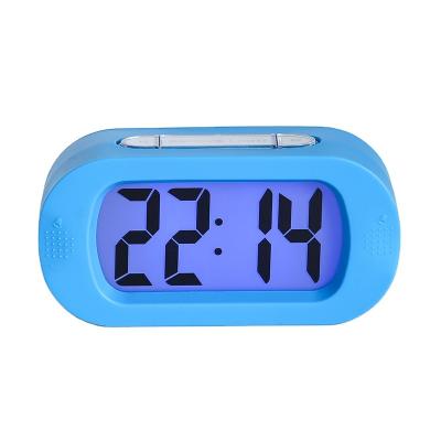 China Hot Selling LUMINOVA Large LCD Scree Digital Display Custom Silent Silent Alarm Clock Nap Clock for sale