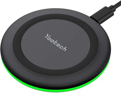 China Qi Wireless Mobile Charger Qi-Certified 10W Max Fast Wireless Phone Pad Charging Charging With Phone for sale