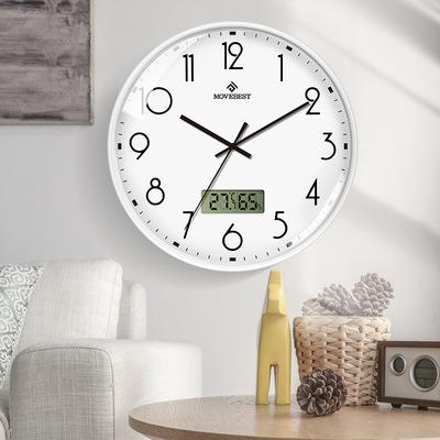 China HOT SALE Wall Clock with Digital Readout and 12INCH Temperature for sale