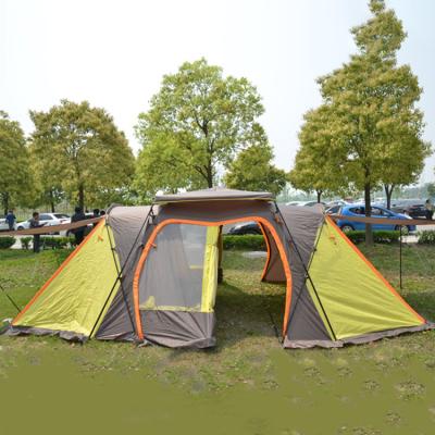 China Tube Type Tent Stake 3 Person Family Camping Tent Polyester Backyard Garden Tent Large Folding Waterproof Tent for sale