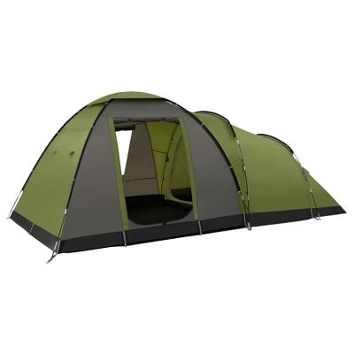 China 2 Rooms 5+ Person Family Camping Tent Double Rooms Living Room Tent Polyester Small Camp Tent for sale