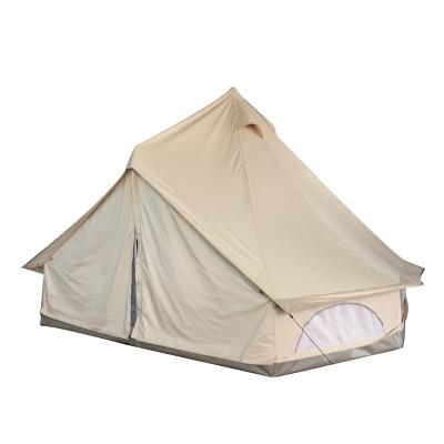 China Large and Comfortable 3M Luxury Glamping Tepee Party Tent Bell Camping Tent Large 4 Season Cotton Canvas Tent for sale