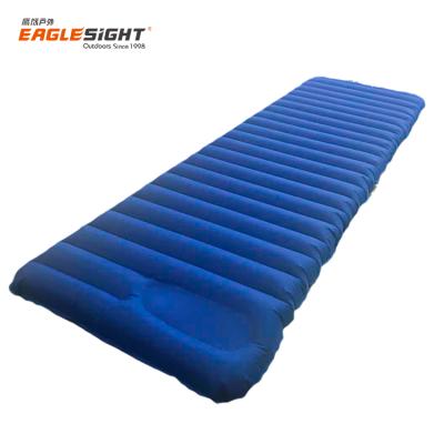 China Polyester Trend Product Ultralight Inflatable Air Duct Sleep Pad With Built In Pump Outer Air Mattress for sale