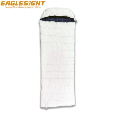 China Cotton Envelope Sleeping Bag Zippers Winter Camping Sleeping Bag Organic Two Side Connectable Sleeping Envelope Type Bag for sale