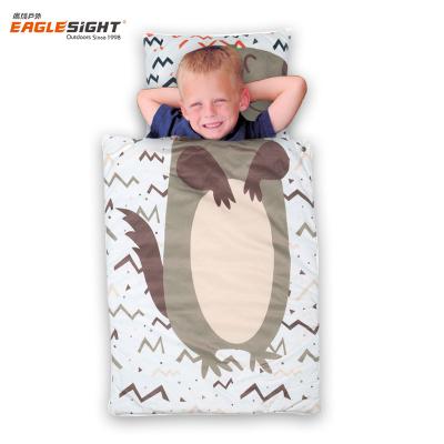 China Type Newborn Animal Cartoon Baby Sleeping Envelope Bag With Pillow Kids Sleeping Bag Baby With Pillow Winter Warm Sleeping Bag for sale