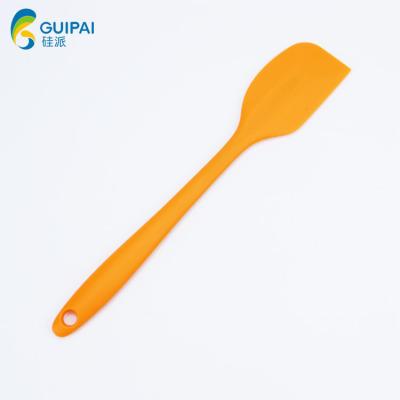 China Disposable Cake Tools Silicone Heat Resistant Non-Stick Flexible Silicone Spatula With Scraper Small Solid Premium Spoon Kitchen Tools Top for sale