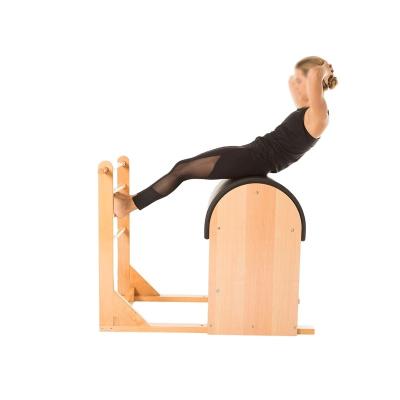 China Hot sale fitness exercise gym fitness center home balancing stretching equipment bucket pilates ladder wooden barrel for sale