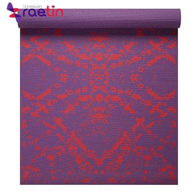 China Amazon Eco-Friendly Hit 2022 Pilates Custom High Quality Organic Eco Friendly Recycle Durable Double Color Tape Yoga Mat for sale