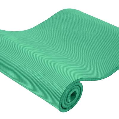 China Custom High Quality 10mm 13mm Eco Friendly Rubber Yoga Mat 15mm Large In Gray NBR Pilates Non-Slip Travel Fitness Yoga Mat for sale