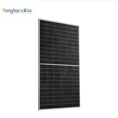 China MBB 485w 505w Ronglian Solar Panels 182 Cell Commercial Mono Solar 1500 DC (IEC) 20A Ip68 Rated (3 Per Pass Diodes) 25 Years for sale