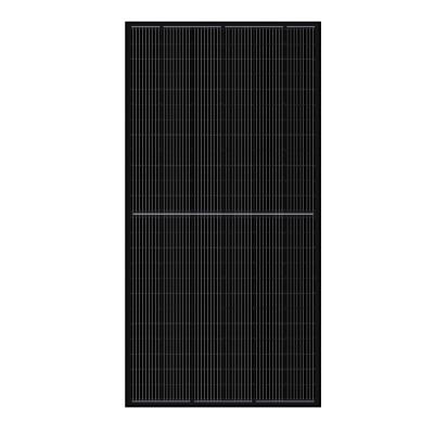 China New Highest Efficiency 9bb Half-cell 166cells 440w~455w Full Commercial Mono Black Solar Panel for sale