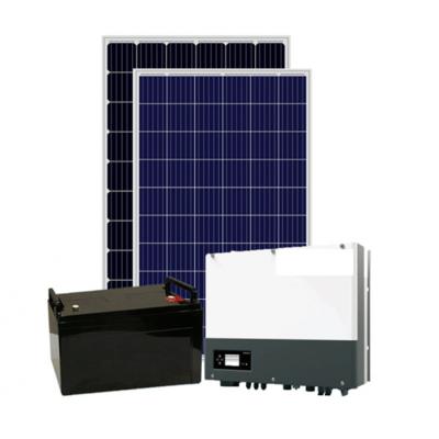 China Factory Price 5000W Solar Systems Solar Power System 5Kw Home Hybrid for sale