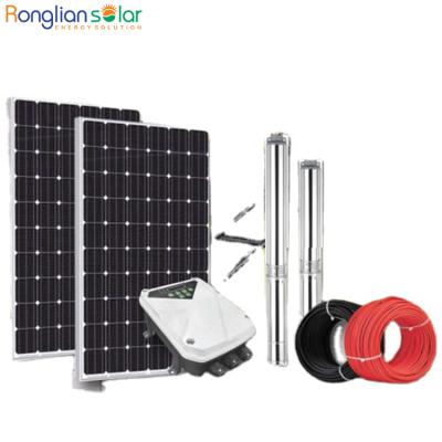 China Ronglian DC High Efficiency Solar Motor Solar Pump Solar Agriculture Water Pump System 1.5kw For Irrigation for sale