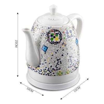 China 360 Degree Rotation Base 1.5L 1350W High Quality Ceramic Electric Kettle With 304 Stainless Steel Manufacturer OEM Kettle Wholesale for sale