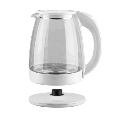 China HAEGER 360 Degree Rotation Base Hot Sale High Speed ​​Heating 360 Degree Rotation Base Water Tea Kettle Glass Pot Electric Kettles Made In China for sale