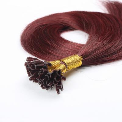 China 100% Silky Straight Luxury Double Wave Keratin Hair Extensions Virgin Hair I Tip Drawn for sale