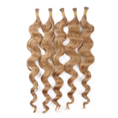 China Straight Bending Straight Brazilian Hair Pre Bonded I Tip Curly Hair Extensions for sale