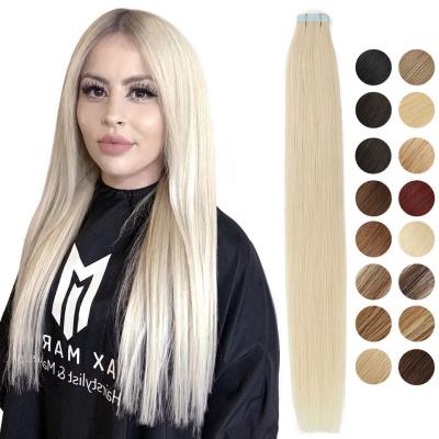 China Silky Straight Hair Extensions Invisible Skin Wave Skin Weft With Natural Hair Extensions Tape for sale