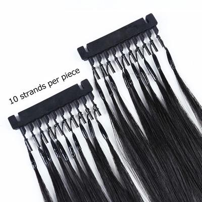 China Interesting Hot Selling A Good Quality 6d European Remy Human Hair Straight Hair Extension Machine Fast Shipping for sale