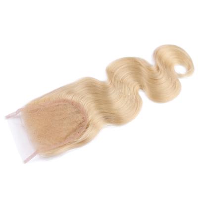 China Virgin 100% Remy Human Hair China Cheap Aligned 100% 613 Hair Tape In Hair Lace Closure, Body Wave Hair Lace Closure for sale