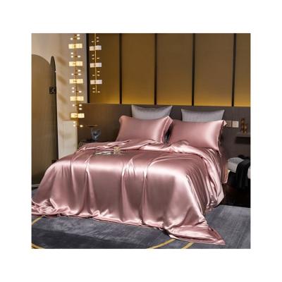 China Wholesale Custom High Quality Luxury PORTABLE 100%silk Comforter 4pcs Bedding Sets for sale