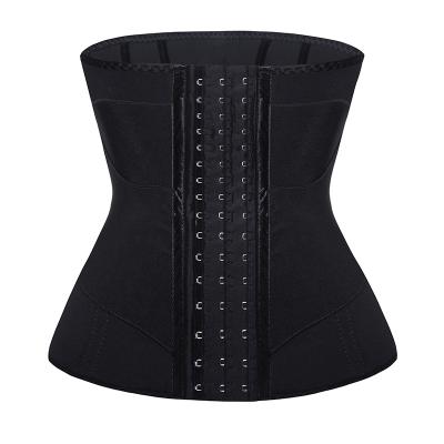 China New Design 2022 Fashion Fitness Color Women Waist Trainer With Hook Compression Belt Breathable Faja Workout Elastic Corset Strap for sale