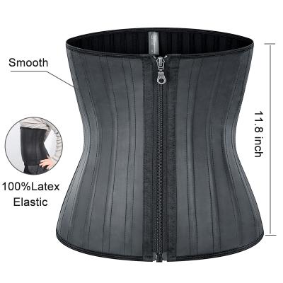 China 2021 Size Suppor Wechery Private Label XS 6X Plus Size Zipper Women Fajas Reductoras Mujer Steel Bone Latex Waist Trainer Corset for sale