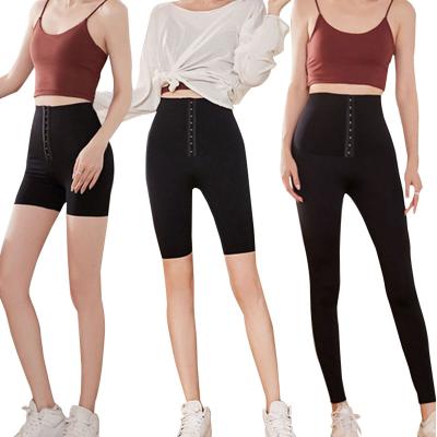 China Faja Gaiters Women Breathable Custom Shaper Tummy Control OEM Waist Trainer Butt Lift Yoga Sport Jogger Leggings With Belt High Waist Trainer Leggings for sale