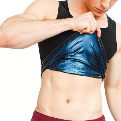 China Antibacterial Wholesale Antibacterial Fat Burning Workout Fat Loss Slim Tank Top Faja Reductora Hombre Hot Sauna Sweat Vest For Men for sale