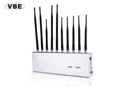 China 2.4G 4G Interphone High Range Mobile Jammer , Mobile Phone Blocker Jammer Anti Cheating for sale