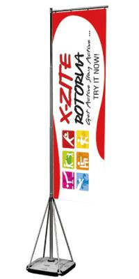 China Outside Feather Flag Banners 5M Aluminum Flag Pole 80 * 280 CM Graphic Size for sale