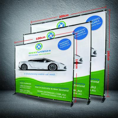 China 8 X 8 Collapsible Display Stand , Dye - Sub Printing Retractable Banner Display for sale