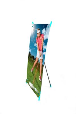 China Indoor Stable Graphic Banner Stand Lightweight Mini X Banner Easy Build for sale