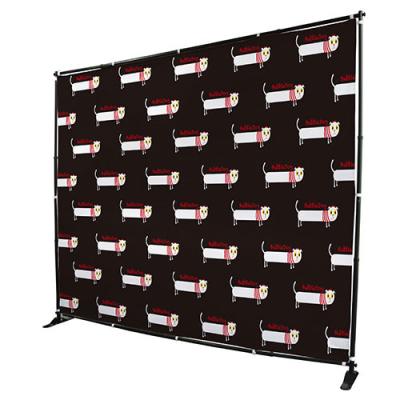 China Custom Telescopic Backdrop Stand , Step Repeat  Adjustable Banner Stand for sale