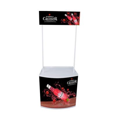 China Advertising Plastic Pop Up Display Desk , Promotion Trade Show Desk for sale