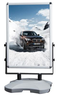 China Outdoor Advertising Snap Frame Stand With Water Base Aluminum Material for sale