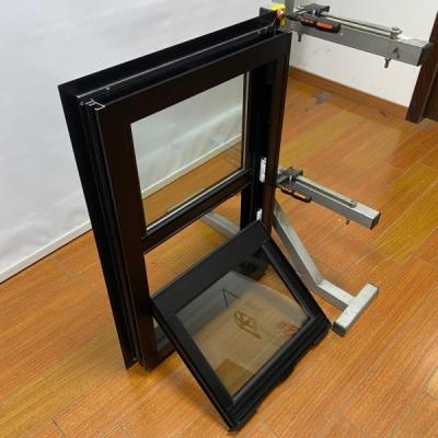 China Weather Resistant Aluminium Double Hung Windows Locking System Customizable  Aluminium Windows Top Hung for sale