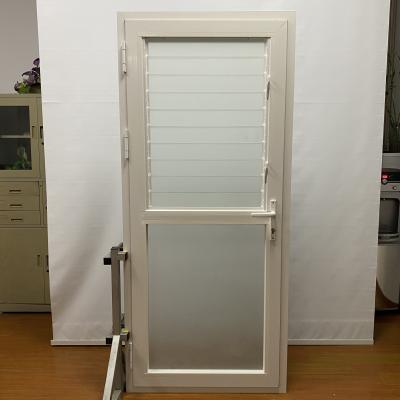 China 2.0mm Profile Aluminium Hinged Doors Customized Glass Shutters Modern for sale