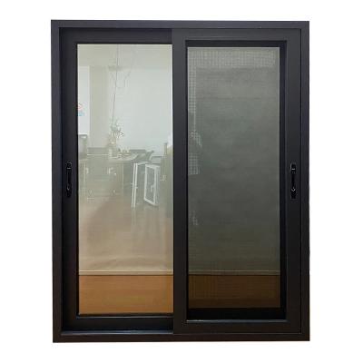 China Black Modern Sealant Vertical Aluminium Windows Aluminium And Glazing Double Glaze for sale