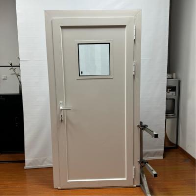 China Puertas con bisagras de aluminio producto personalizado vidrio doble templado en venta