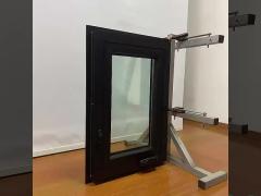 Powder Coated Aluminum Frame Casement Windows With EPDM Rubber Weatherstripping