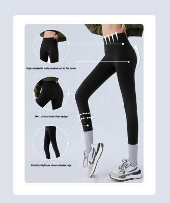 China Wholesale Yoga Compression Friendly Nylon Lime Elastane Fabric Butter Soft Skin Sweat-Wicking High Ins Line Lulu Lemon Gaiters Solid for sale