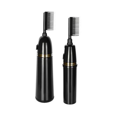 중국 BEAUTY PACKAGING salon hair comb 200ml black professional hair shampoo dispensing empty bottle with brush 판매용