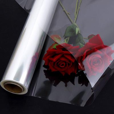 China Gift & 2022 Hot Selling Craft 2022 Hot Selling Transparent Waterproof Colorful Fresh Flower Wrapping Cellophane Paper Christmas Gift Wrapping Paper Roll for sale