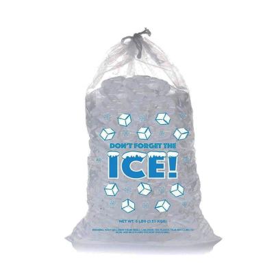 China 8 lbs available with suction string ice cube bags for sale