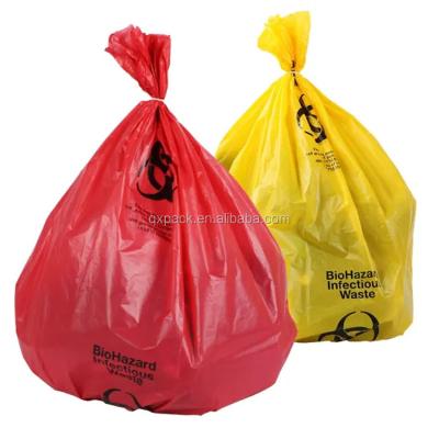 China 2020 Cheap Autoclavable Hospital Specimen Biohazard Waste Bag With Zipper for sale