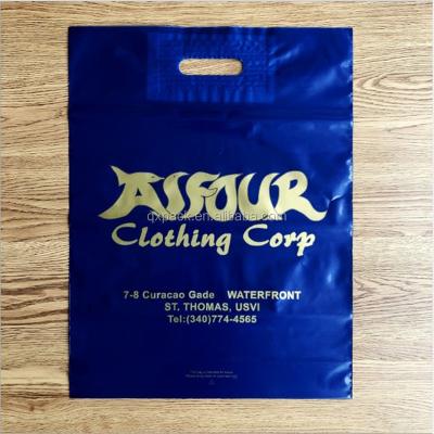 China Apparel Die Cut Bag Eco - Friendly Customized In Recyclable Plastic for sale