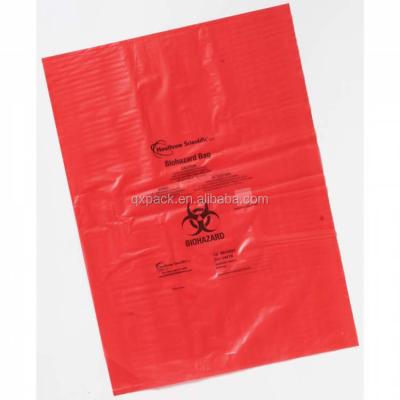 China Moisture Proof Flat Type Medical Biohazard Waste Disposal Supplies Plastic LDPE Autoclave Medical Bags for sale